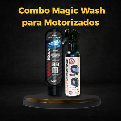 Kit Magic Wash para Motorizados | Iluminación nítida y visor limpio