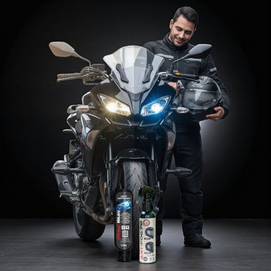 Kit Magic Wash para Motorizados | Iluminación nítida y visor limpio