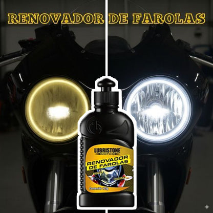 KIT para Moto LUBRISTONE + Magic Wash  – Limpia Motor 18oz, Renovador de Farolas 125g y Partes Negras 125ml |