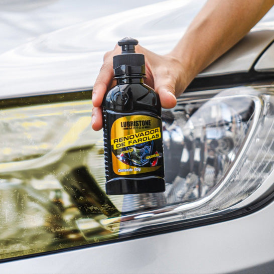 KIT para Moto LUBRISTONE + Magic Wash  – Limpia Motor 18oz, Renovador de Farolas 125g y Partes Negras 125ml |